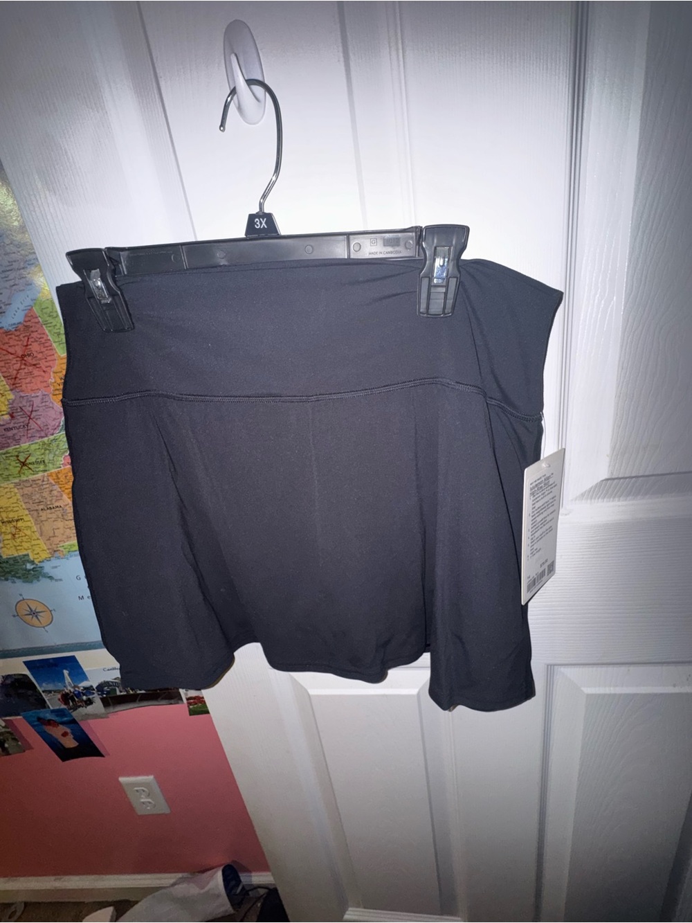 lululemon athletica Black Performance Skort with Built-In Shorts